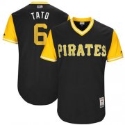 Wholesale Cheap Pirates #6 Starling Marte Black "Tato" Players Weekend Authentic Stitched MLB Jersey