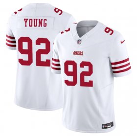 Men\'s San Francisco 49ers #92 Chase Young White 2023 F.U.S.E. Football Stitched Jersey