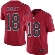 Wholesale Cheap Nike Falcons #18 Calvin Ridley Red Youth Stitched NFL Limited Rush Jersey