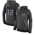 Wholesale Cheap NFL Women's Nike Dallas Cowboys #12 Roger Staubach Stitched Black Anthracite Salute to Service Player Performance Hoodie