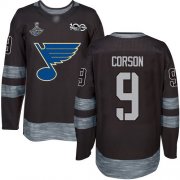 Wholesale Cheap Adidas Blues #9 Shayne Corson Black 1917-2017 100th Anniversary Stanley Cup Champions Stitched NHL Jersey