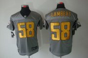 Wholesale Cheap Nike Steelers #58 Jack Lambert Grey Shadow Men's Stitched NFL Elite Jersey