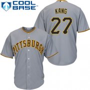 Wholesale Cheap Pirates #27 Jung-ho Kang Grey Cool Base Stitched Youth MLB Jersey