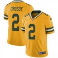 Wholesale Cheap Nike Packers #2 Mason Crosby Yellow Men's Stitched NFL Limited Rush Jersey
