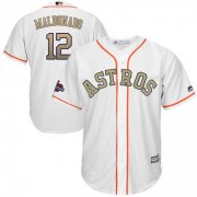 Wholesale Cheap Astros #12 Martin Maldonado White 2018 Gold Program Cool Base Stitched MLB Jersey