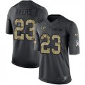 Wholesale Cheap Nike Rams #23 Cam Akers Black Men's Stitched NFL Limited 2016 Salute to Service Jersey