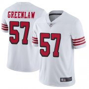 Wholesale Cheap Men's San Francisco 49ers #57 Dre Greenlaw Limited White NFL Rush Vapor Untouchable Jersey