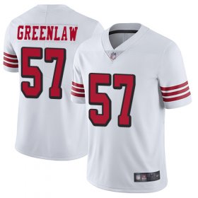 Wholesale Cheap Men\'s San Francisco 49ers #57 Dre Greenlaw Limited White NFL Rush Vapor Untouchable Jersey