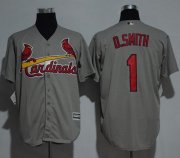 Wholesale Cheap Cardinals #1 Ozzie Smith Grey New Cool Base Stitched MLB Jersey