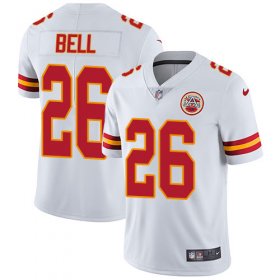 Wholesale Cheap Nike Chiefs #26 Le\'Veon Bell White Men\'s Stitched NFL Vapor Untouchable Limited Jersey