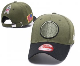 Wholesale Cheap NFL Pittsburg Steelers Team Logo Olive Peaked Adjustable Hat 101