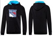 Wholesale Cheap New York Rangers Pullover Hoodie Black & Blue