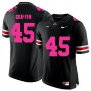Wholesale Cheap Ohio State Buckeyes 45 Archie Griffin Black 2018 Breast Cancer Awareness College Football Jersey