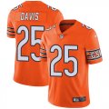 Wholesale Cheap Nike Bears #25 Mike Davis Orange Men's Stitched NFL Limited Rush Jersey
