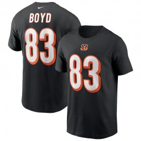 Wholesale Cheap Cincinnati Bengals #83 Tyler Boyd Nike Team Player Name & Number T-Shirt Black