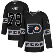 Wholesale Cheap Adidas Flyers #79 Carter Hart Black Authentic Team Logo Fashion Stitched NHL Jersey