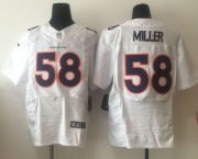 Wholesale Cheap Nike Broncos #58 Von Miller White Men's Stitched NFL Elite Event Jersey