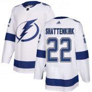 Cheap Adidas Lightning #22 Kevin Shattenkirk White Road Authentic Youth Stitched NHL Jersey