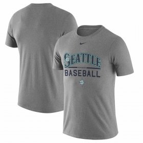 Wholesale Cheap Seattle Mariners Nike Away Practice T-Shirt Heathered Gray