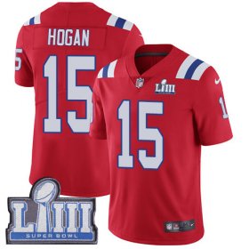 Wholesale Cheap Nike Patriots #15 Chris Hogan Red Alternate Super Bowl LIII Bound Men\'s Stitched NFL Vapor Untouchable Limited Jersey