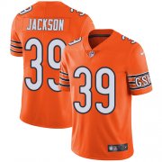 Wholesale Cheap Nike Bears #39 Eddie Jackson Orange Men's Stitched NFL Limited Rush Jersey