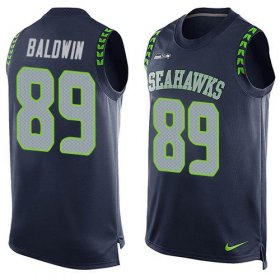 Wholesale Cheap Nike Seahawks #89 Doug Baldwin Steel Blue Team Color Men\'s Stitched NFL Limited Tank Top Jersey