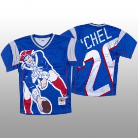 Wholesale Cheap NFL New England Patriots #26 Sony Michel Blue Men\'s Mitchell & Nell Big Face Fashion Limited NFL Jersey