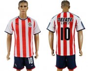 Wholesale Cheap Guadalajara #10 Lopez Home Soccer Club Jersey