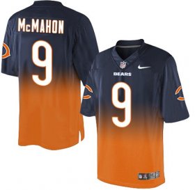 Wholesale Cheap Nike Bears #9 Jim McMahon Navy Blue/Orange Men\'s Stitched NFL Elite Fadeaway Fashion Jersey