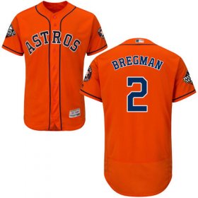 Wholesale Cheap Astros #2 Alex Bregman Orange Flexbase Authentic Collection 2019 World Series Bound Stitched MLB Jersey