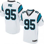 Wholesale Cheap Nike Panthers #95 Dontari Poe White Men's Stitched NFL Elite Jersey