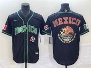 Wholesale Cheap Men's Mexico Baseball 2023 Black Team Big Logo World Baseball Classic Stitched Jersey
