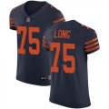 Wholesale Cheap Nike Bears #75 Kyle Long Navy Blue Alternate Men's Stitched NFL Vapor Untouchable Elite Jersey