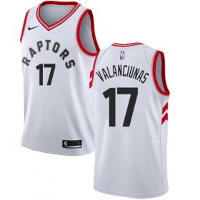 Wholesale Cheap Nike Raptors #17 Jonas Valanciunas White NBA Swingman Association Edition Jersey