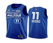 Wholesale Cheap Men's 2021 All-Star #11 Kyrie Irving Blue Eastern Conference Stitched NBA Jersey