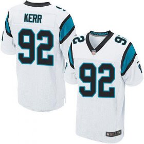 Wholesale Cheap Nike Panthers #92 Zach Kerr White Men\'s Stitched NFL New Elite Jersey