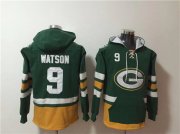 Wholesale Cheap Men's Green Bay Packers #9 Christian Watson Green Ageless Must-Have Lace-Up Pullover Hoodie