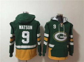 Wholesale Cheap Men\'s Green Bay Packers #9 Christian Watson Green Ageless Must-Have Lace-Up Pullover Hoodie