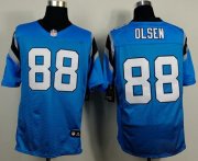 Wholesale Cheap Nike Panthers #88 Greg Olsen Blue Alternate Men's Stitched NFL Elite Jersey