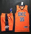 Wholesale Cheap Thunder #35 Kevin Durant Orange Alternate A Set Stitched NBA Jersey