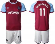 Wholesale Cheap Men 2020-2021 club West Ham United home 11 red Soccer Jerseys