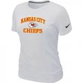 Wholesale Cheap Women's Nike Kansas City Chiefs Heart & Soul NFL T-Shirt White
