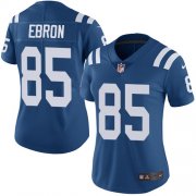 Wholesale Cheap Nike Colts #85 Eric Ebron Royal Blue Team Color Women's Stitched NFL Vapor Untouchable Limited Jersey