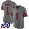 Wholesale Cheap Nike Cardinals #1 Kyler Murray Silver Men's Stitched NFL Limited Inverted Legend 100th Season Jersey