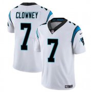 Cheap Men's Carolina Panthers #7 Jadeveon Clowney White Vapor Limited Football Stitched Jersey