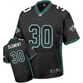 Wholesale Cheap Nike Eagles #30 Corey Clement Black Alternate Men\'s Stitched NFL Elite Drift Fashion Jersey