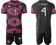 Wholesale Cheap Men 2020-2021 Season National team Mexico home black 4 Soccer Jersey
