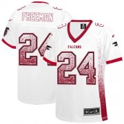 Wholesale Cheap Nike Falcons #24 Devonta Freeman White Women's Stitched NFL Elite Drift Fashion Jersey