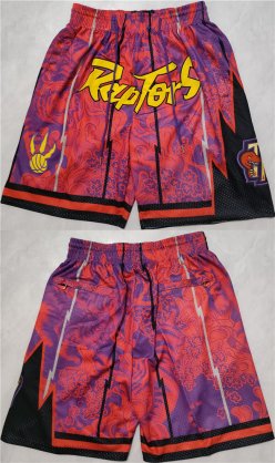 Wholesale Cheap Men\'s Toronto Raptors Red Mitchell&Ness Shorts (Run Small)
