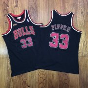 Wholesale Cheap Men's Chicago Bulls #33 Scottie Pippen 1997-98 Red Champions Patch Hardwood Classics Soul AU Throwback Jersey